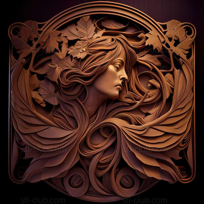 3D model Mucha (STL)